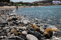 Kamienista część plaży