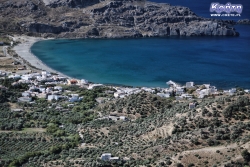 Widok na Plakias z drogi do Sellia