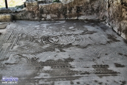 Widok ogólny antycznej posadzki